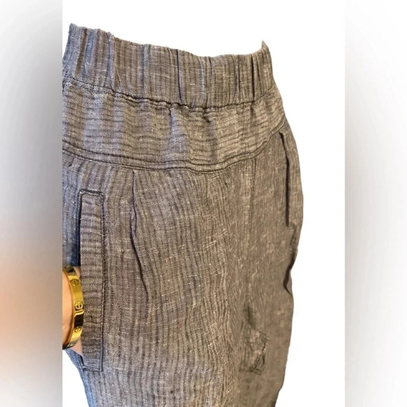 Anthropologie Hei Hei 100% Linen Tapered Jogger Pants - Picture 6 of 12